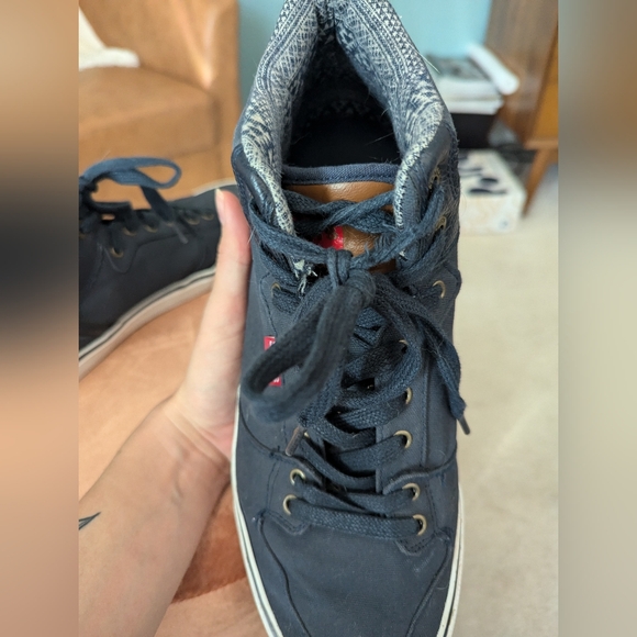 Men's navy canvas Levi's boots - Picture 7 of 7